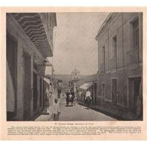    1898 Print St Thomas Street Santiago De Cuba 