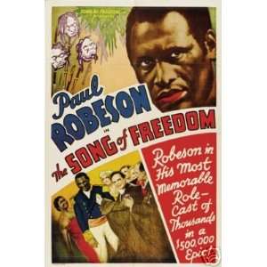   Song of Freedom Movie Poster Paul Robeson Rare Vintage
