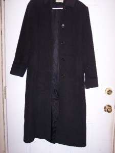 Calvin Klein Wool Black Trench Coat  
