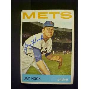 : Jay Hook New York Mets #361 1964 Topps Signed Autographed Baseball 