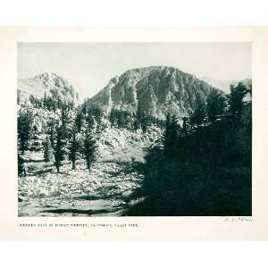 com 1922 Print Western Mount Whitney Sequoia National Park California 
