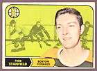 1968 69 OPC O PEE CHEE HOCKEY #10 FRED STANFIELD BRUINS