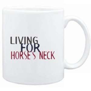  Mug White  living for Horses Neck  Drinks Sports 