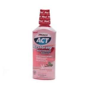 Reach Act Restoring Mouthwash Anticavity, Icy Cool Cinnamon, 18 Fl Oz 