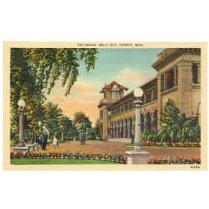   Postcard The Casino Belle Isle Detroit Michigan 