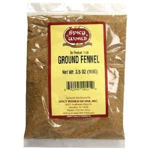 Spicy World Ground Fennel, 3.5 Ounce Grocery & Gourmet Food