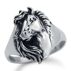 Horse 925 Sterling Silver Ring Size 6,7,8  