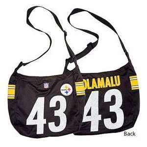    Pittsburgh Steelers Troy Polamalu Jersey Tote: Sports & Outdoors