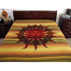    Sun Zodiac Cotton Tapestry Bed Sheet Wall Hanging: Home & Kitchen