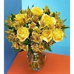Yellow Rose & Peruvian Lily Bouquet:  Kitchen & Dining