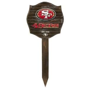  NFL San Francisco 49ers Stake Wood Sign: Sports & Outdoors