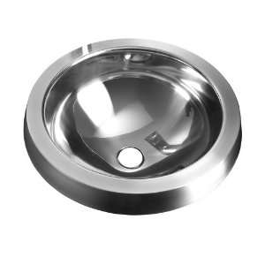   073 Stainless Steel 18 Drop In Single Basin Stainless Steel Lavatory