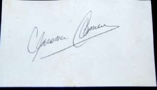   CLARENCE CLEMONS SIGNED CARD & GREAT PRINT W/ SPRINGSTEEN RIP  