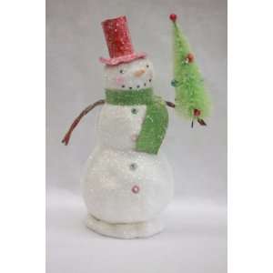  Midwest CBK Glittery Snowman with Tree