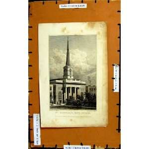  1828 View St. Barnabas King Square Architecture Print 