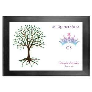  Quinceanera Guest Book Tree # 2 Crown 2 24x36 For 100 