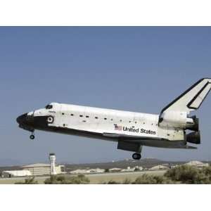 Space Shuttle Atlantis Prepares for Landing Premium Poster 