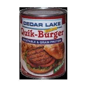 Cedar Lake Quik Burger, 19 oz. cans (Case of 12), Vegan  