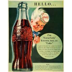  1942 Ad Coca Cola Bottle Drink Coke Cap Pop Soda Sprite 