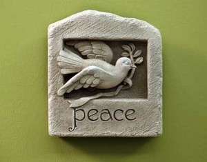 Carruth Studios Wings of Peace Dove Cast Stone Plaque For the Home or 