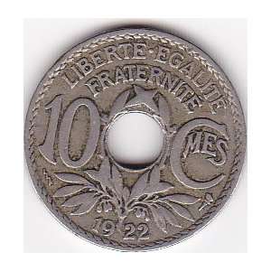  1922 France 10 Centimes Coin: Everything Else
