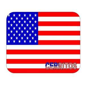  US Flag   Cerritos, California (CA) Mouse Pad: Everything 