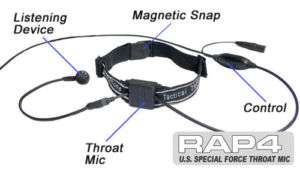 RAP4 U.S Special Force Throat Mic  