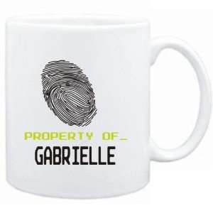  Mug White  Property of _ Gabrielle   Fingerprint  Female 