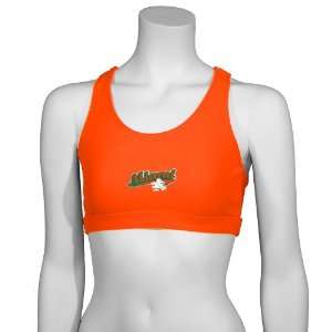   Champion Miami Hurricanes Orange Ladies Sports Bra: Sports & Outdoors