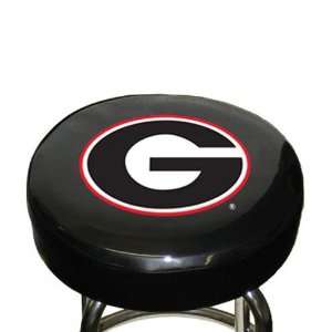  NCAA Georgia Bulldogs Black Team Logo Bar Stool Cover 