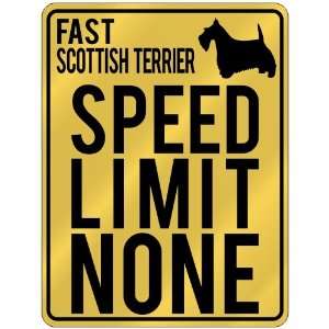   Scottish Terrier   Speed Limit None  Parking Sign Dog