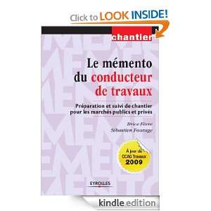 Le mémento du conducteur de travaux (Chantier) (French Edition 
