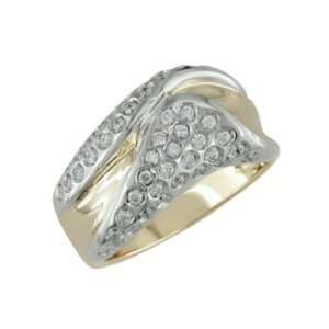   : Feon   size 13.25 14K Gold Invisible Setting Diamond Ring: Jewelry