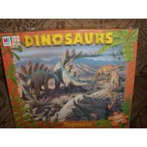  Dinosaurs Puzzle Stegosaurus 100 Piece Puzzle By Milton 