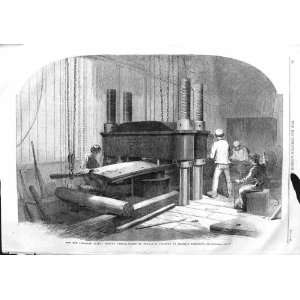   1863 ARMOUR PLATES HYDRAULIC PRESSURE CHATHAM DOCKYARD