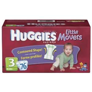    Huggies Supreme Natural Fit Diapers Size 3 ~ 80 diapers Baby