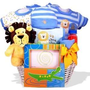 Lion Heart Personalized Baby Gift Basket: Baby