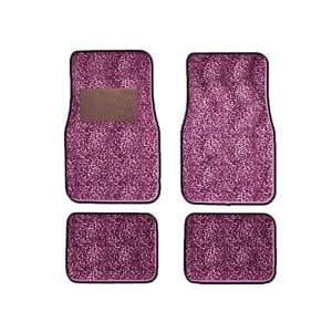   Print Carpet Floor mats for Cars / Truck   Cheetah Pink: Automotive
