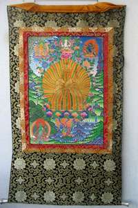 so thangkas without a brocade require some kind of frames