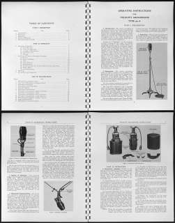 RCA 44 A Ribbon Microphone Mike Manual 16 pages  