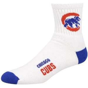  Chicago Cubs Pair of White Athletic Socks: Sports 