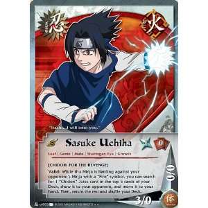  Naruto TCG Eternal Rivalry N US003 Sasuke Uchiha Rare Card 