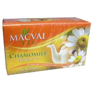 Chamomile Tea, 20 bags (macval) 20g Grocery & Gourmet Food