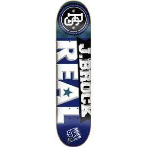  Real Brock Forever Skateboard Deck   8.38 Sports 