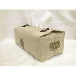  Chinese Linen Natural Tissue Box Cover