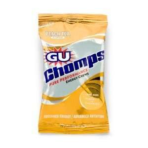  GU Chomps Energy Chews   16 Box   Peach Tea Sports 