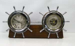 Chelsea Ships Bell Clock & Barometer Set on Stand  