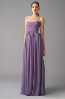   Long Chiffon Prom Gown Bridesmaid Evening Dress Size 2 28 New  