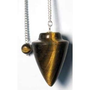 Tiger Eye Pendulum Divination Wicca Wiccan Metaphysical Religious New 