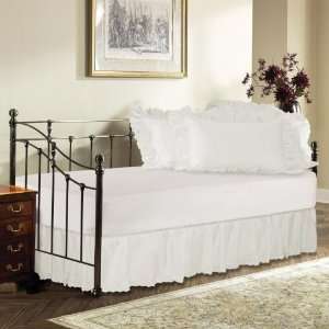 Day Bed Eyelet Bed Skirt, 14 Drop: Home & Kitchen